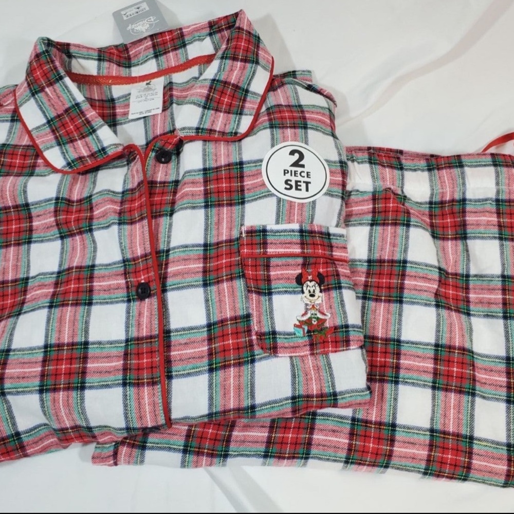 disney Minnie Mouse Christmas pajamas flannel 3XL